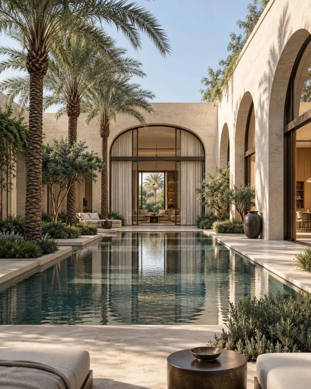 Contemporary courtyard home in Dubai